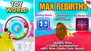 TOY WORLD | Gegagedigedagedago Cat - Building Blocks Pet | Max Rebirths & Race Clicker Roblox #78