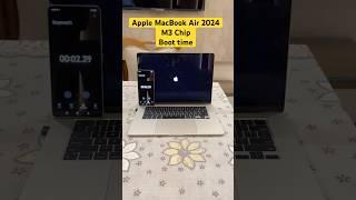 Apple MacBook Air 2024 M3 chip Boot time #macbook #macbookair #apple #macos