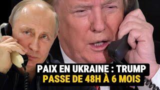 Paix en Ukraine Donald Trump  passe de 48 h à 6 mois pour mettre fin à la guerre en Ukraine