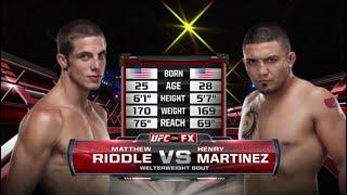 Matthew Riddle vs Henry Martinez