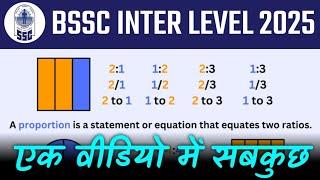 BSSC Inter Level 2025 | Mathematics Class | Ratio and Proportion | Practice Sets | Live Classes