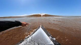 SURFING IN CHOCOLATE WATER! (RAW POV)