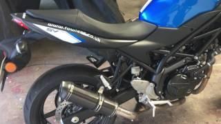 Suzuki SV650 2016+ SP Engineering Diabolus Exhaust fitted