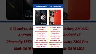 Infinix GT 30 Pro vs CMF Phone 2 Pro Comparison #shorts #short #infinixgt30pro #cmfphone2pro