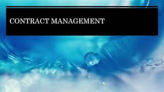 Contract Management