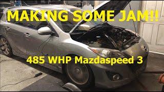 485 WHP Mazdaspeed 3 MAKING SOME JAM! PTE 5558 Built Motor 93 Octane w/Methanol Injection