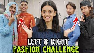 Left & Right Fashion Challenge With Cousins || Funny Vlog