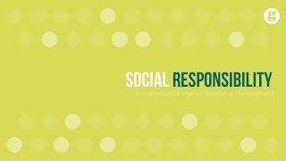 Social Responsibility