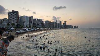 BAIRRO ALDEOTA E MEIRELES ( FINAL DE TARDE ANDANDO DE CARRO