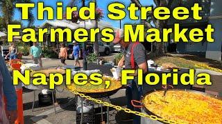 Third Street South Farmers' Market. Naples Florida.