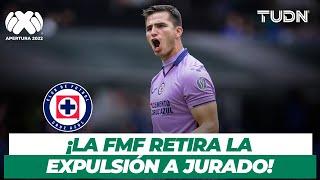 FMF retira expulsión a Sebastián Jurado tras polémico penal contra Cruz Azul l TUDN