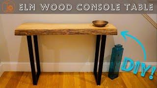 DIY: Make a Live-Edge Console Table