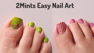 2Mints Easy Toe Nail Art Desgin ️ Diseños de Uñas Para Pies