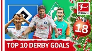 Top 10 Nordderby Goals - Hamburger SV vs Werder Bremen - Bundesliga 2018 Advent Calendar 18