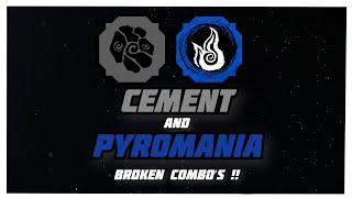 Shindo Life Only Element Combos #1 ( Cement & Pyromania Broken Combo!  )