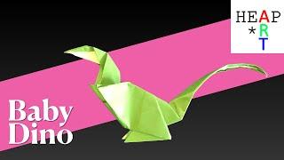 Moderato Origami - Baby Dinosaur by Michael G. LaFosse