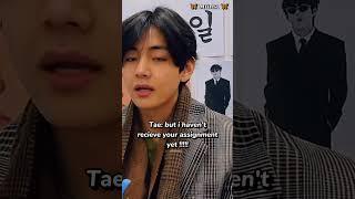 Pov: when your professor ask you about your "assignment"#bts#taehyung#short#youtube#youtubeshorts