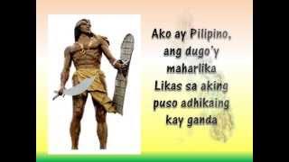 Ako Ay Pilipino lyrics with Kuh Ledesma