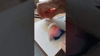 When it peels perfectly! ️ #watercolor #art #artwork #artist #originalart #painting