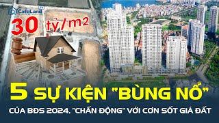 5 sự kiện “BÙNG NỔ” trên thị trường bất động sản 2024: “CHẤN ĐỘNG” với cơn sốt giá đất | CafeLand