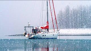 WINTER Boat Life. Glacier Bay, Alaska.