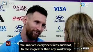 Sofi Martinez tells the nicest words to Messi | World Cup Qatar 2022 [English subtitles]