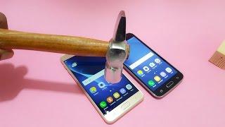 Samsung J7 Prime & J2(2016) Screen Scratch Test With Hammer ! DON'T TRY THIS