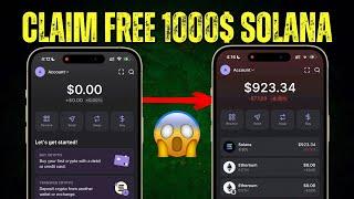 How To Claim Free $1000 Solana To Your Phantom Wallet - Free Solana Trick