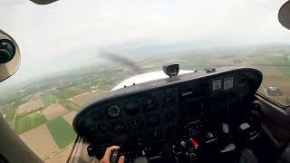 Touch-and-Go training at Groningen Airport Eelde (EHGG) | Cessna 172R Skyhawk