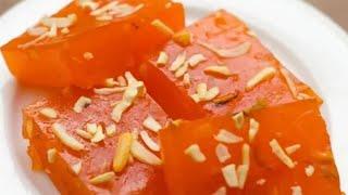 Bombay Karachi Halwa Recipe In Telugu | బొంబాయి కరాచీ హల్వా | How To Make Corn Flour Halwa Sweet