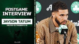 Jayson Tatum Says Refs Were NOT REASON Celtics Lost to Thunder | Postgame 3-12