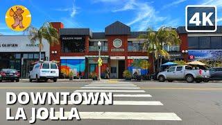 Downtown La Jolla Walking Tour, San Diego CA | {4k}  Binaural Sound