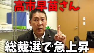 【自民党 総裁選】高市早苗が急浮上、、ある調査では ぶっちぎりの1位。そして党員 党友調査で小泉進次郎を抜き2位に、、【浜田聡 立花孝志 NHK党】