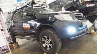 Toyota Hilux Lifted Offroad Tuning  -  Exterior Walkaround - Moscow Offroad Show 2015