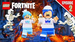 We Found A SECRET CAVE And Defeated The BIGGEST MONSTER In Lego Fortnite!