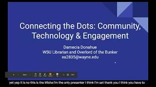 ACRL ULS TULC: Wayne State University Libraries Tech Bunker: Connecting the Dots