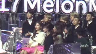 [Fancam] BTS reaction to Suga's Speech MMA 2017