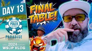 FINAL TABLE CHIPLEADER for Bracelet #8! - 2024 WSOP Paradise VLOG Day 13