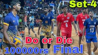 100000rs Final | Set-4 | Do or Die | GST vs SRM | Mr Love Volleyball | Thirupattur match