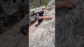  This is why you should not relax before clipping the anchors! #climbing #escalada Margalef #climb