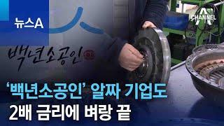 ‘백년소공인’ 알짜 기업도 2배 금리에 벼랑 끝 | 뉴스A
