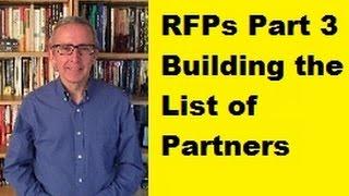 RFPs Part 3: Building the List of Publishing Partners