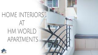 Home Interiors of 2BHK apartment at HM world city Apartments