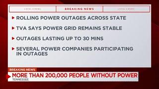 Rolling power outages across the TN Valley