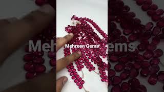 7x10mm rubellite pear briolettes