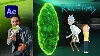 Realistic Rick & Morty Portal - Full After Effects Tutorial