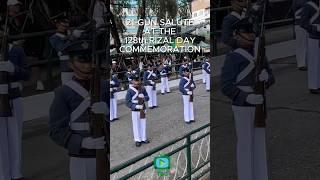 21-Gun Salute at the 128th Rizal Day Commemoration in Baguio City #shorts #pma #baguio #rizalday