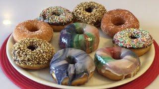 DONUTS MARBLE GLAZE  how to make