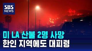 미 LA 산불 2명 사망…한인 지역에도 대피령 / SBS