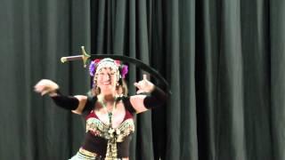 Mandy Brown dancing her Sword Dance